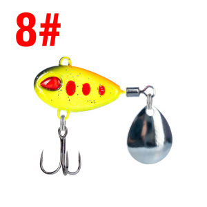 1pc VIB Fishing Lure with Spinner Spoon 3.5g-21g Sinking Blade Bait Artificial Hard Bait Long Cast
