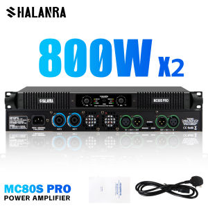 SHALANRA MC80S Pro/DIA6/DIA8 เครื่องขยายเสียงดิจิตอลกลางแจ้ง กำลัง 1200W 2/4 ช่องสัญญาณ 8 โอห์ม สำหรับระบบ KTV และความบันเทิงในบ้าน