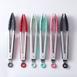 PENJEPIT CAPITAN KUE MAKANAN GORENGAN SILIKON 27 CM FOOD TONG CAPITAN SUTIL SILICONE TAHAN PANAS FOOD TONG