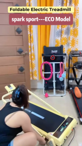 Miss Slim Foldable Electric Treadmill Walking Pad With Incline Home Exercise Fitness Equipment Quiet Compact