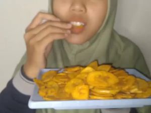 Keripik Pisang Karamel Ceriping Pisang Koin Premium 500gr
