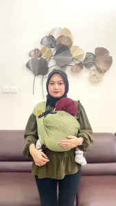 Gendongan Cuddleme Geosfit Air Polos gendongan Baby Depan Samping Bayi Newborn - 2 Tahun