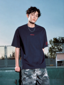 FORNINES | Embroidery Cool Feel Short Sleeve T-Shirt