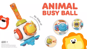 Montessori Toys Baby Travel Activity Busy Ball Animals Cube for Toddlers 6-18 Months Car Airplane Travel Toys Gift for 1-3 Year Old Boys Girls