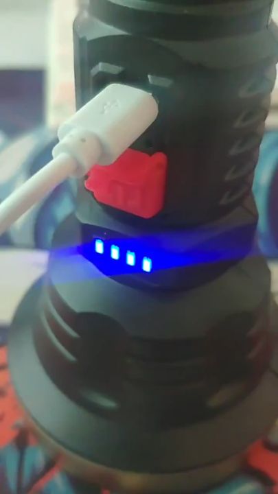 【delivery today】Flashlight Handheld Camping Outdoor Torchlight Lampu ...