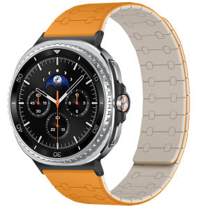Magnetic Silicone Band for Samsung Galaxy Watch 8 9 40 44mm 8Classic 46mm Sport Strap for Galaxy Watch Ultra 47mm 2025 Bracelet