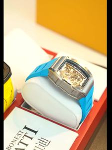 BONEST GATTI | BONEST GATTI Mens Automatic Mechanical Watch German Craftsmanship Skeleton Tonneau Design with Luminous Function Sports Style