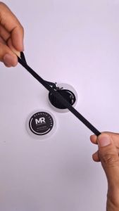 MR Shoelaces EF01: Tali Sepatu Flat Elastis Hitam 80cm-150cm