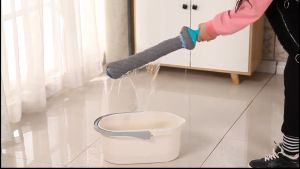 HYETOP BIG STIRP Spin floor mop Twist mop Hand-free squueze magic cleaning microfiber Mop lantai spin viral