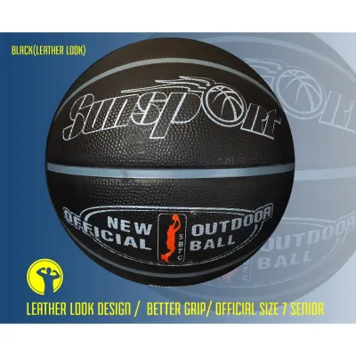 Sunsport Rubber Outdoor Leather look Basketball Senior size #7
