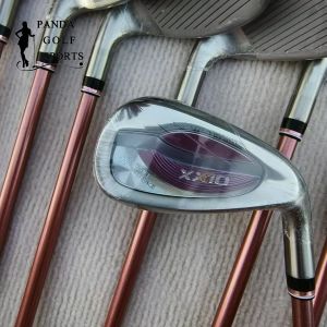 8PCS XXIO MP1300 Women Golf Iron Set 5 6 7 8 9 P A S Iron Blue Pink LADY Graphite Steel Shaft Golf Iron Set Right Hand