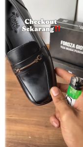 Sepatu Pantofel Wanita Formal Kerja Kantor Kulit V011 (Coklat)