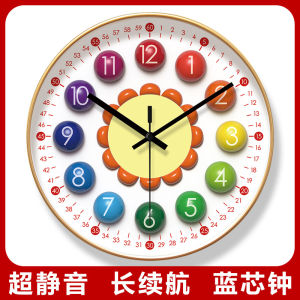 Đồng Hồ Trang Trí Tường Phòng Khách Đồng Hồ Học Sinh Sáng Tạo Đồng Hồ Trang Trí Phòng Trẻ Em Đồng Hồ Quartz Tròn Đồ Trang Trí Nhà