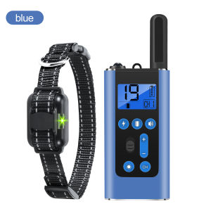 Electric Dog Training Collar 800m Remote Control Dog Trainer Rechargeable Waterproof Vibration Shock Collar Bark Stopper for Dog