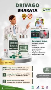 Drivago Bharata Obat Stroke Premium Hilangkan Sumbatan Pada Pembuluh Darah 100% Asli Bergaransi BPOM