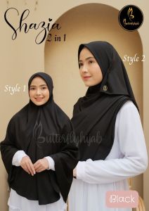 KHIMAR SHAZIA HIJAB 2 IN 1 BY BUTTERFLY