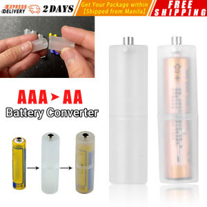 ❤️【Ready Stock】High Toughness Plastic AAA To AA Dry Battery Adapter Li-ion Converter Portable Battery Holder Case Switcher Battery Storage CYB-Battery-Converter-3Ato2A