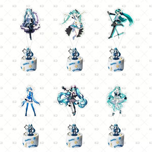 Bộ Bóng Bay Trang Trí Tiệc Sinh Nhật Hatsune Miku Hoạt Hình Kèm Phông Nền Trang Trí Bánh Kem - Quà Tặng Cho Trẻ Em Cho Nhiều Dịp Khác Nhau