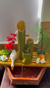 combo 4 vịt nhỏ Vịt Uống Nước Nhựa Resin Trang trí bể cá Sân Vườn cây cảnh