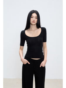 withmin | Áo Thun Sơ Mi Ôm Body Tối Giản