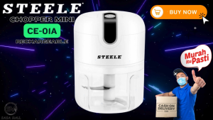 Wireless Mini Food Processor Electric Chopper Automatic CE-01A Pemotong Bawang USB Rechargeable Isi Ulang 250ml Battery Lithium Meat Grinder Food Chopper Masher Press Mincer Cacah Potong Bawang Cabe Laz COD Bisa Bayar di Tempat Graha Mart