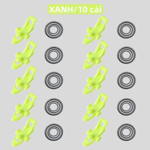 HAUT TON 10 Chiếc Cần Câu Cá Móc Giữ Crank Lure An Toàn Jig Giá Đỡ Dụng Cụ Câu Cá Tiện Lợi Màu Đen/Xanh Dương/Đỏ/Vàng Huỳnh Quang