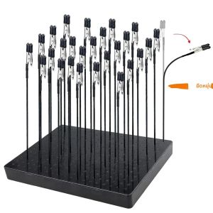 ชุดภาพวาดขาตั้งฐาน 10pcs โลหะคลิปจระเข้แบบยืดหยุ่นสําหรับ GUNDAM Scale ชุดเครื่องมือทํา Airbrush Crafting DIY