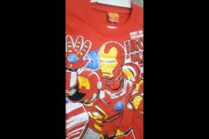 Setelan Piyama Anak Motif Iron Man Lengan Panjang
