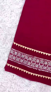 [PRE-ORDER] Ready Made Heavy Faux Georgette With Chain Stitch Embroidery Sequence Suit (10-15days delivery)