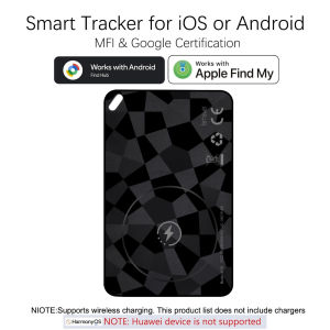 New Wallet Tracker for Android & IOSSmart Tracking Card Compatible with Find My Device or Find Hub App for Wallet/Suitcase/Bags