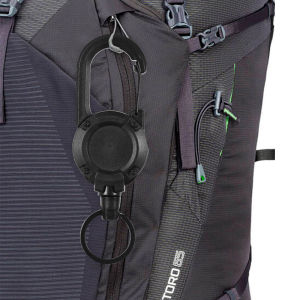 Mới bán chạy chịu lực cao có thể thu vào kéo phù hiệu ID Reel Móc leo núi chìa khóa khóa có chốt chủ móc khóa ngoài trời giữ nhiều công cụ