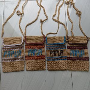 Tas selempang papua tas selempang untuk pria/wanita rajut selempang tas murah noken papua