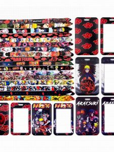 Naruto Shippuden Anime Character Red Cloud Lanyard Mobile Phone Strap Camera Strap Neck Cord Cartoon Theme Digital Accessories