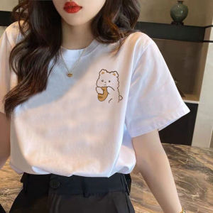 Summer 2023 New Chic Hong Kong Style Niche Design Short-Sleeved T-shirt Female Versatile Student Short Ins Fashion