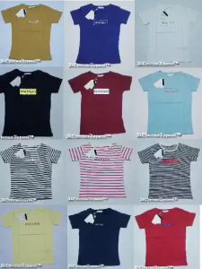 ℳÅ₦ꞬΟ PREMIUM PLAIN & STRIPES BRANDED BANGLADESH OVERRUN TEES BLOUSE FOR WOMEN SOFT FABRIC