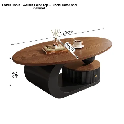 Luxury High-End French Vintage Walnut Coffee Table