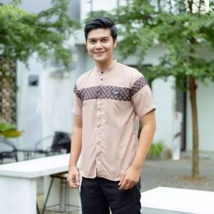 CUCI GUDANG..!!KOKO KURTA DEWASA LENGAN PANJANG MOTIF KOBATA QYNANG KOMBINASI BATIK