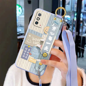 Honor X30MAX Silicone Phone Case with Lanyard Womens Crossbody Strap Soft TPU Stand Protector for Huawei Honor V30 Drop Resistance