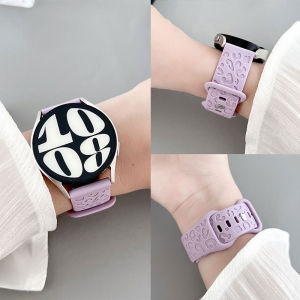 สำหรับนาฬิกา Samsung Galaxy 6 5 4 40มม. 44มม. S3เกียร์สายยืดกีฬาน่ารัก5 Pro 45มม. ใช้งาน 2 22มม