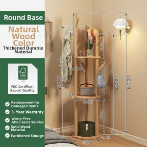 Rotating Floor Standing Coat Rack