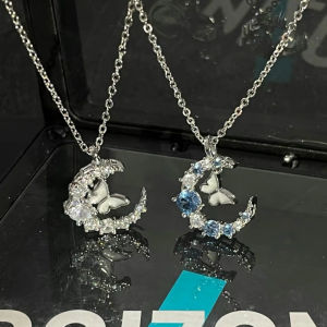 Elegant Butterfly Necklace for Women Friend Girl Student Simple Fashion Jewelry Pure Shadow Brand Alloy Material Gift Idea