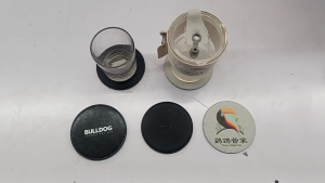100mm Coaster Kulit Leather Coaster Duo Tone Tatakan Gelas Anti Slip