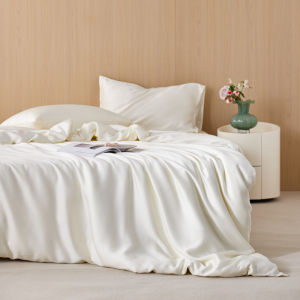 1pc 100% Lyocell Silk Duvet CoverSuper Soft Breathable Solid Color Quilt Covers Single Double King Size Comforter Bag 200*230cm