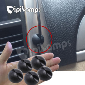 2/10/20pcs Car Wire Tie Clip Fixer Organizer Black Color Clamp Cord Cable Line Holder Computer USB Line Fastener