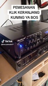 COD Sunbuck Ampli power Amplifier Bluetooth full bass 2000 watt rumahan EQ Audio FM TAV 6188BT