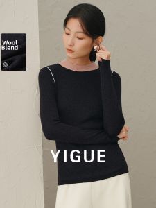 Yigue | Versatile Long Sleeve Simple Elegant Knitwear