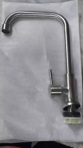 Kitchen Faucet High Quality Faucet 304 Stainless Steel 7 shape faucet single cold Vertical faucet Sink Tap Lavatory