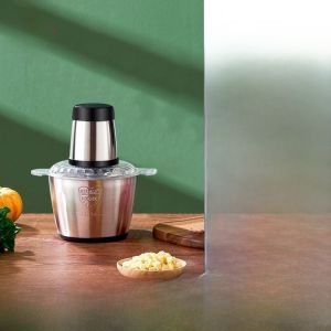 Home Use Multi-Function Electric Meat Grinder Small Kitchen Appliance Vegetable Filling Processor Stainless Steel Glass