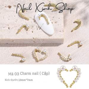 [hot] Charm tim nail - theo cặp