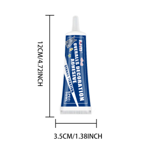 KJM Fabric Glue No Sew Textile Adhesive 30ML For Clothing Rhinestones Patches Lace Denim DIY Crafts Strong Flexible Repair Bond